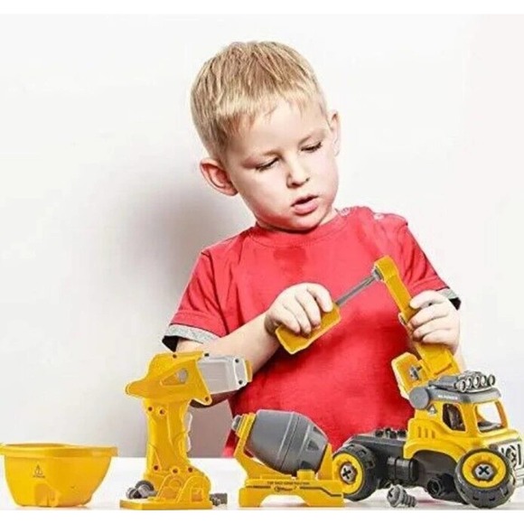 Build Remote Control Cars STEM Toys 3-7 Yr Old Boys Girls RC Construction Trucks - Picture 7 of 9